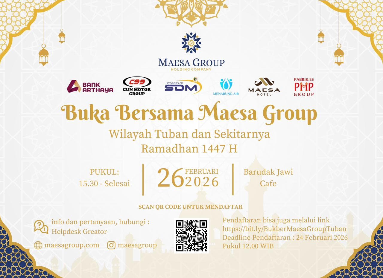Undangan & Pendaftaran Buka Bersama Maesa Group Wilayah Tuban dan Sekitarnya